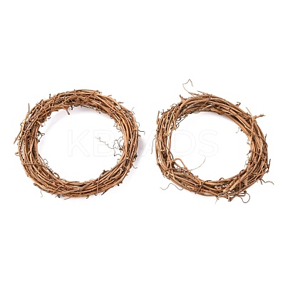 Circle Shape Rattan Vine Branch Wreath Hoop DIY-B022-01D-1