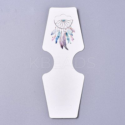 Cardboard Fold Over Paper Display Hanging Cards CDIS-E007-06-1