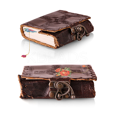 3Pcs 3 Styles Peony Flower Enamel Bookmarks AJEW-FH0004-51-1