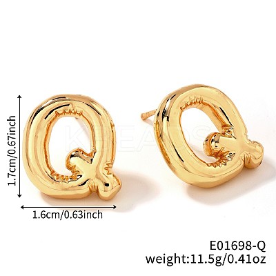 Brass Stud Earrings UV9543-17-1