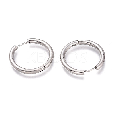 Tarnish Resistant 201 Stainless Steel Huggie Hoop Earrings EJEW-L256-05G-P-1