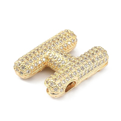 Rack Plating Brass Micro Pave Cubic Zirconia Pendants KK-Q790-01H-G-1