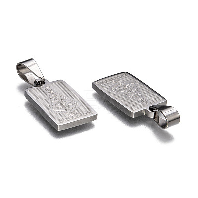Non-Tarnish 304 Stainless Steel Pendants LS-STAS-M245-22P-1