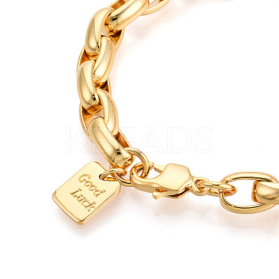 Brass Chain Bracelets BJEW-N032-05G-1