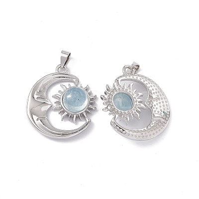 Natural Aquamarine Pendants KK-A173-04P-04-1