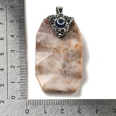 Synthetic Gemstone Pendants KK-F868-14P-1