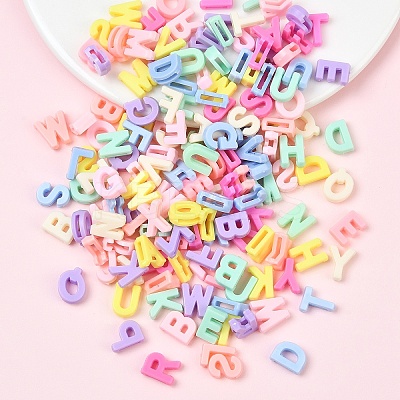 400Pcs 2Bags 2 Styles Opaque Resin Beads RESI-YW0005-30-1
