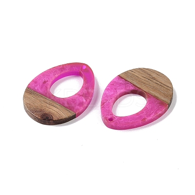 Resin & Wood Pendants LS-WOOD-F015-17D-1