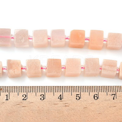 Natural Pink Aventurine Beads Strands G-D338-A04-01-1