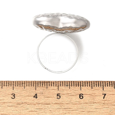 304 Stainless Steel Adjustable Finger Ring RJEW-H244-05P-1