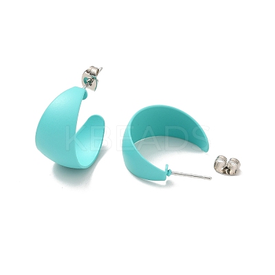 Non-Tarnish 304 Stainless Steel Chunky Stud Earrings EJEW-P202-10P-02-1