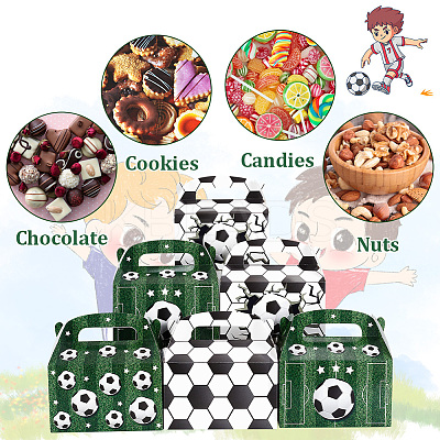 12Pcs 4 Styles Rectangle Football Print Paper Storage Candy Boxes CON-WH0095-58-1