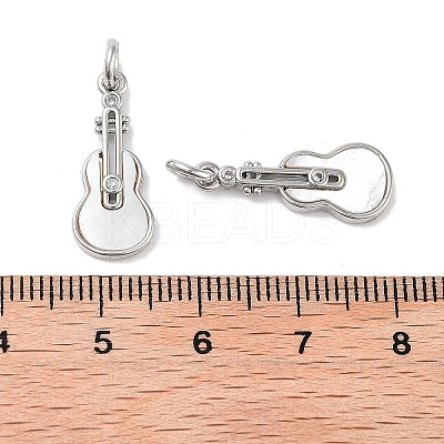 Brass Micro Pave Clear Cubic Zirconia Pendants KK-B102-21P-1