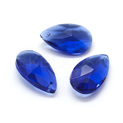 Faceted Glass Pendants X-GLAA-F069-L-A22-1
