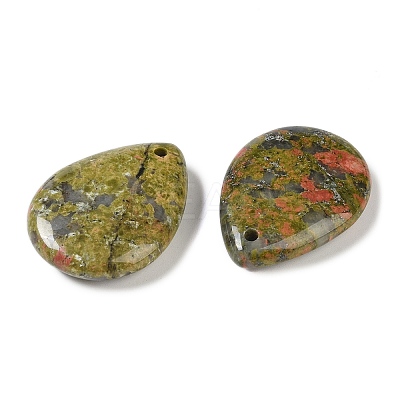 Natural Unakite Pendants G-G115-02A-1