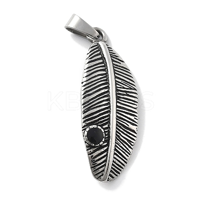 Retro 304 Stainless Steel Enamel Pendants STAS-Z098-28AS-1