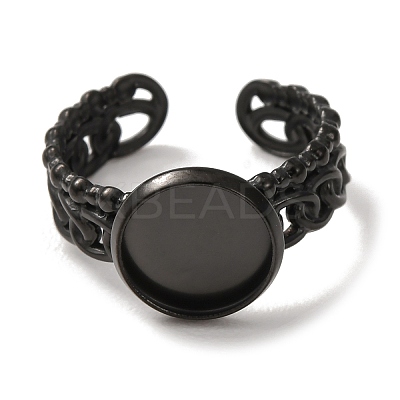 Curb Chains Shapes 304 Stainless Steel Ring Components STAS-P454-04B-B-1