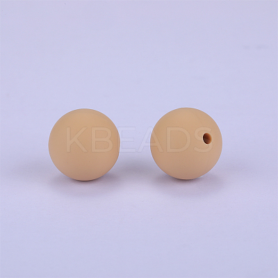Round Silicone Focal Beads SI-JX0046A-11-1