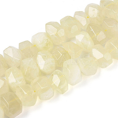 Natural Lemon Quartz(Heated) Beads Strands G-N347-18A-04-1