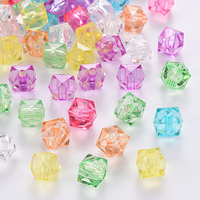 Transparent Acrylic Beads TACR-Q259-10mm-V-01-1
