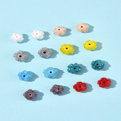 16Pcs 8 Colors Handmade Lampwork Beads LAMP-FS0001-25-1