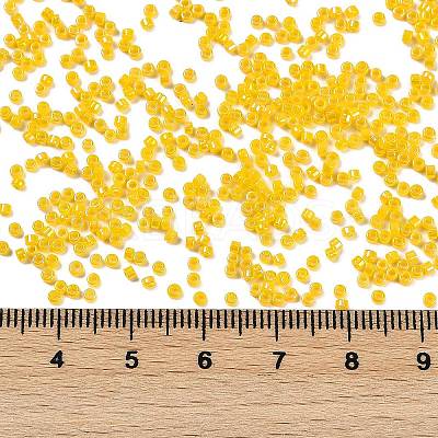 Opaque Colours Luster Glass Seed Beads SEED-H003-12D-1