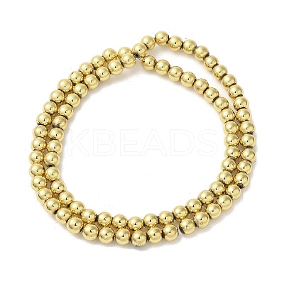 Electroplated Synthetic Magnetic Hematite Beads Strands G-I364-D01-G-1