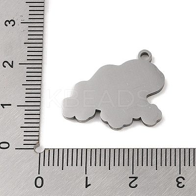 Non-Tarnish 201 Stainless Steel Pendants STAS-C095-19P-1