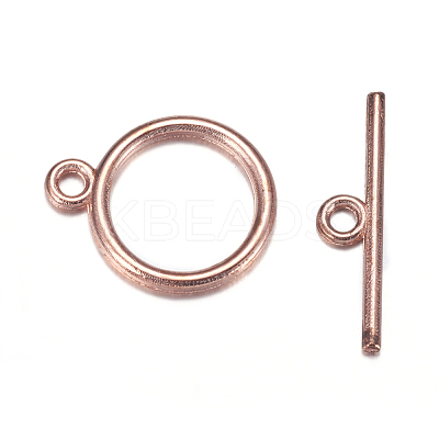 Tibetan Style Toggle Clasps TIBE-A12208-RG-NR-1