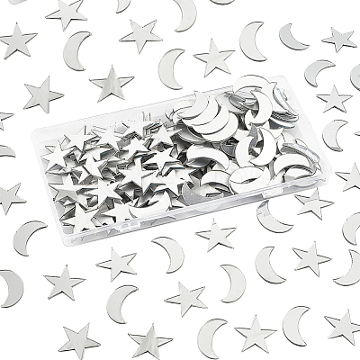 200Pcs 2 Style Acrylic Wall Stickers FIND-PH0010-80-1
