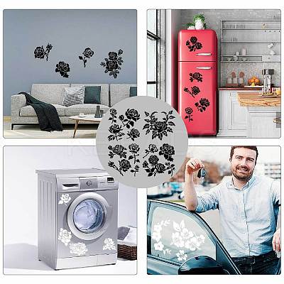 4Pcs 4 Styles PET Waterproof Self-adhesive Car Stickers DIY-WH0308-225A-088-1