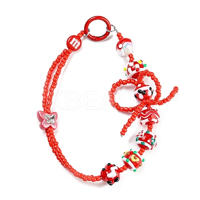 Hand Painted Acrylic with Enamel Beads MACR-K354-37-1