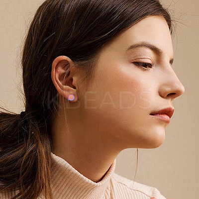 12Pcs 304 Stainless Steel Cuff Earrings EJEW-HS0001-28RC-1