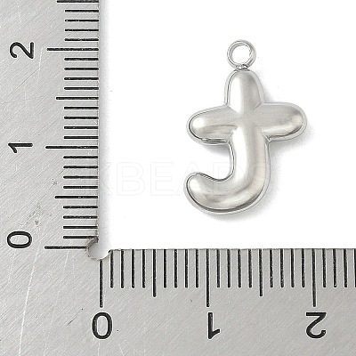 304 Stainless Steel Initial Pendants STAS-S186-12T-P-1