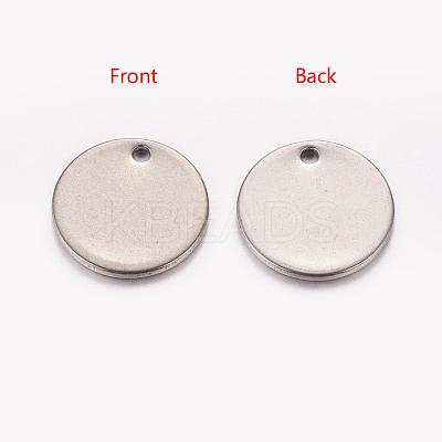 Tarnish Resistant 304 Stainless Steel Stamping Blank Tag Charms STAS-G024-1-1