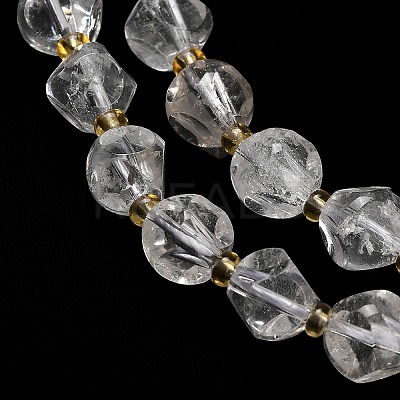 Natural Quartz Crystal Beads Strands G-K387-A16-02-1