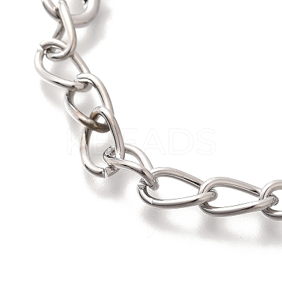 Electroplated CCB Curb Chain Necklace & Bracelets Set SJEW-G084-01P-1