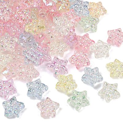 UV Plating Transparent Acrylic Beads MACR-L007-01B-1