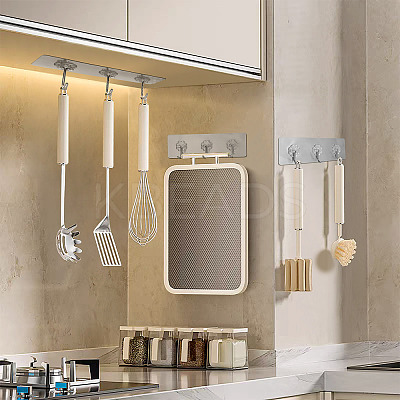 Self-adhesive Acrylic Wall Hook Hangers AJEW-TADJ0001-09A-01-1