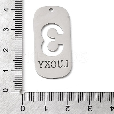 304 Stainless Steel Pendants STAS-D200-02D-P-1