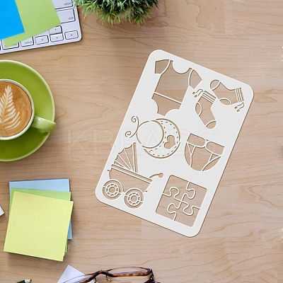 PET Hollow out Drawing Painting Stencils Sets for Kids Teen Boys Girls DIY-WH0172-443-1
