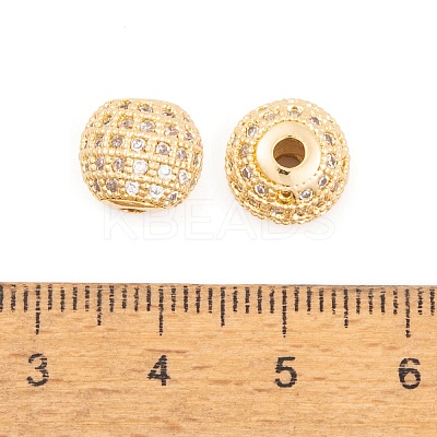 Ion Plating(IP) Cubic Zirconia Beads KK-O146-02C-G-1