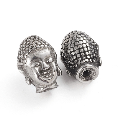 Buddhist 316 Surgical Stainless Steel Beads X-STAS-G222-02AS-1