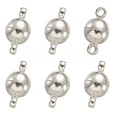Brass Magnetic Clasps with Loops KK-TA0007-35-NF-1