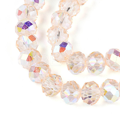 Transparent Glass Beads Strands EGLA-N016-8mm-07-1