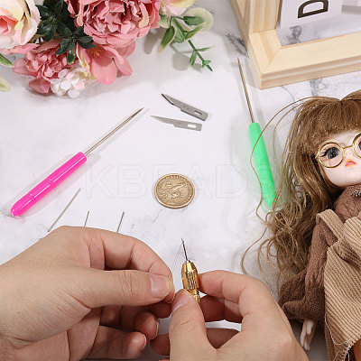 DIY Doll Hair Making Supplies Kits TOOL-GL0001-17-1