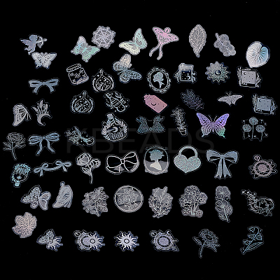 PET Waterproof Laser Stickers Sets DIY-CP0008-48-1