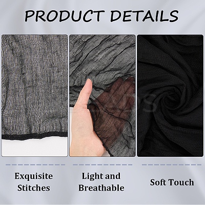 Wrinkled Polyester Dinner Cloth Napkins AJEW-WH20020-115D-1