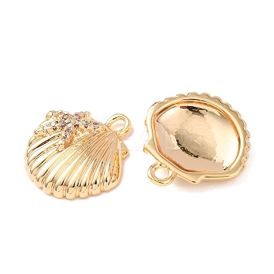 Brass Micro Pave Cubic Zirconia Pendants KK-A284-11A-G-1