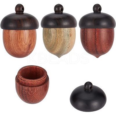3Pcs 3 Colors Wood Pendants WOOD-NB0002-06-1